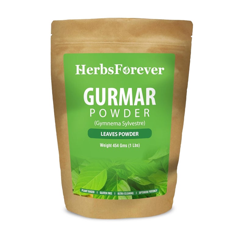 Herbsforever Gurmar Powder Leaves Powder Gymnema Sylvestre Support Healthy Sweet Level Non GMO, Organic, Vegan 230 GMS - Image 1